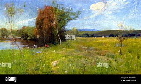 Sir Arthur Ernest Streeton 1867 1943 Spring 1890 Stock Photo Alamy