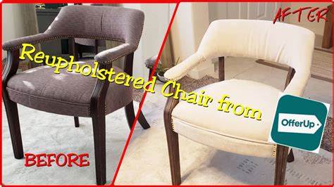 How To Reupholster A Chair No Sew Diy Youtube