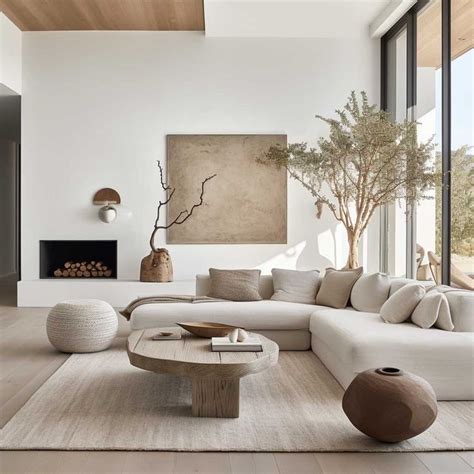 Neutrale Aardetinten Japandi Woonkamer Minimalist Living Room Luxury