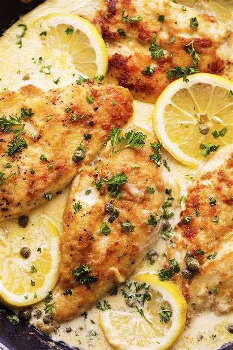 CREAMY LEMON CHICKEN PICCATA – Easy and Healthy Recipes