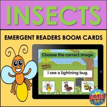 Emergent Readers Bugs Insects Boom Cards By Le Magasin De Madame Kolev