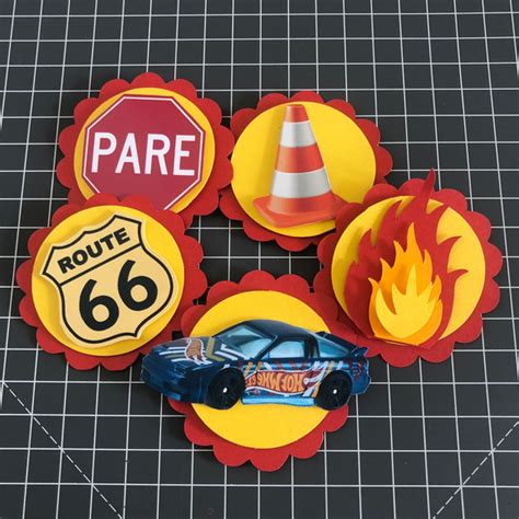 Arquivo De Corte Topo De Bolo Hot Wheels No Elo Papelart Papelaria Personalizada Por Gisa