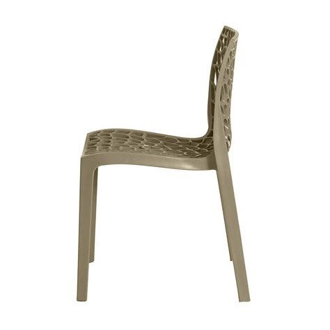 Conjunto Mesa de Jantar Orgânica Nina 120cm Branca 6 Cadeiras Gruvyer Nude
