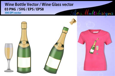 Wine Bottle Vector Graphic By Arcs Multidesigns Creative Fabrica