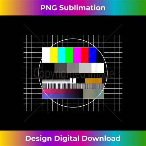 TV Test Pattern Color Bars Test Card Screen, Nostalgic Nerdy - Inspire Uplift