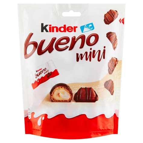 Kinder Bueno Mini Oplatka S Polevou Z Mléčné čokolády A S Mléčnou A Lískooříškovou Náplní 18 Ks