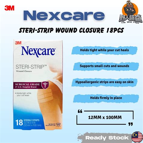 M Nexcare Steri Strip Wound Closure Strips Mm X Mm Shopee