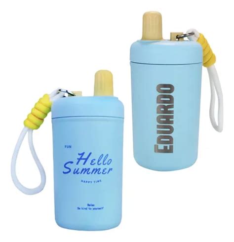 Termo Personalizado 400ml Laser Acero Inoxidable Envío gratis