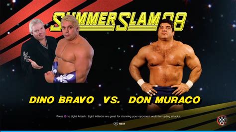 Dino Bravo Vs Don Muraco Summerslam Wwe K Youtube