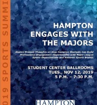 Hampton University's Sports Management Program Hosts Inaugural 'Hampton ...