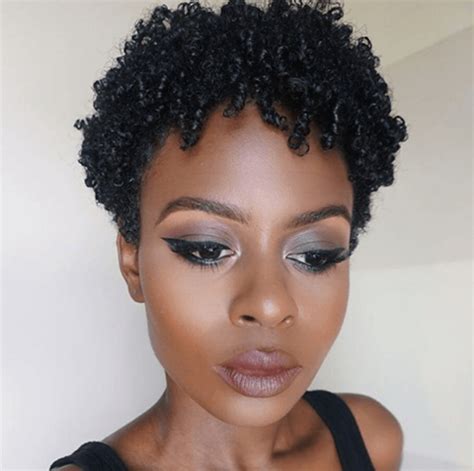 A Flawless Perm Rod Set On Tapered Cut Natural Hair Styles For Black