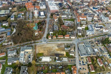 Luftbild Gladbeck Baustelle zum Abriß des Gebäudekomplexes an der