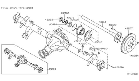 Rear Axle 2008 Nissan Frontier