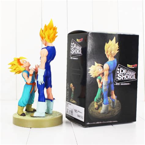 New Arrival 20cm Dragonball Vegeta Trunks Father With Son Goku PVC