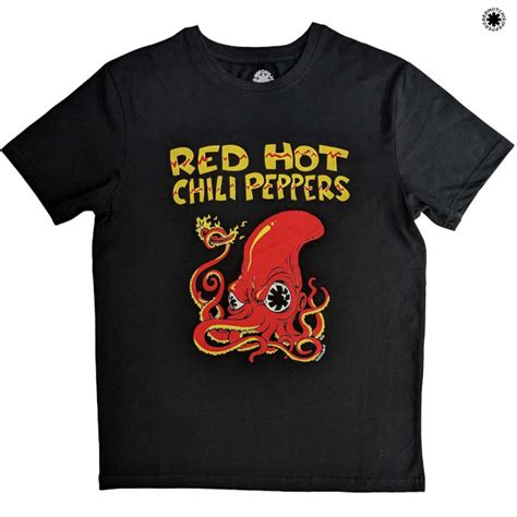Red Hot Chili Peppers レッドホットチリペッパーズ OCTOPUS Tシャツ ブラック Tシャツ バンドTシャツのPositiveDive