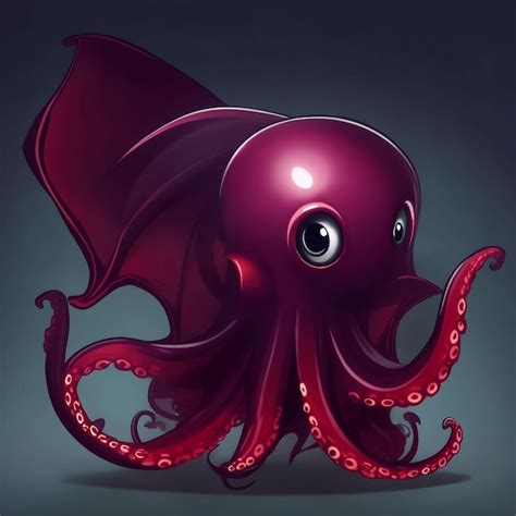 Premium AI Image Vampire Squid Illustration Ai Generative