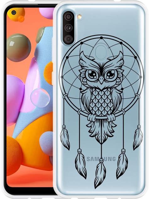 Oppo A Hoesje Dream Owl Mandala Black Designed By Cazy Bol