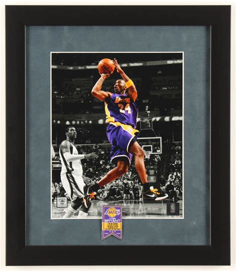 Kobe Bryant Lakers 13x15 Custom Framed Photo Display With Kobe Bryant