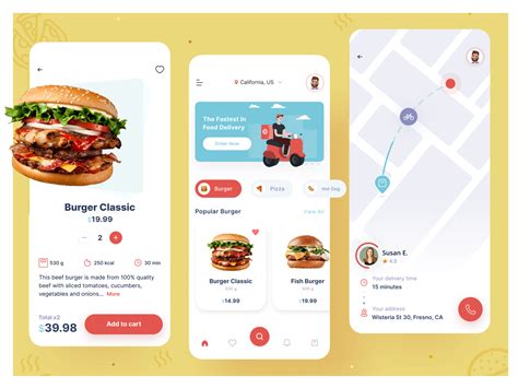 🍔 Food Delivery App By Diashy For Mobitouch On Dribbble