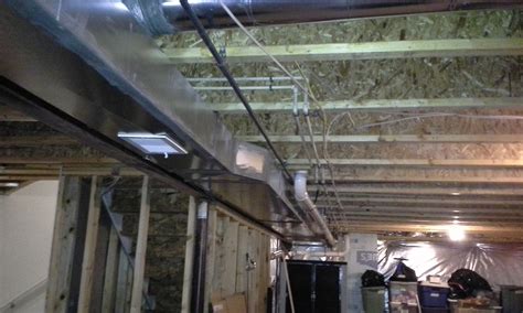 insulation - How to build a wall under duct work - Home Improvement Stack Exchange