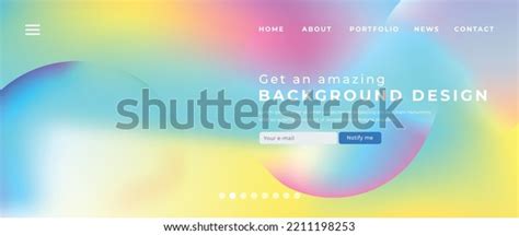 Website Page Gradient Background Vector Modern Stock Vector (Royalty ...