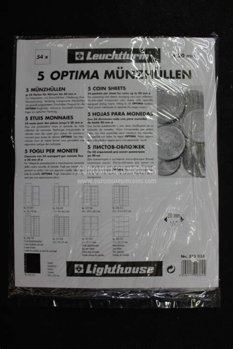 Leuchtturm OPTIMA Fogli Per Monete