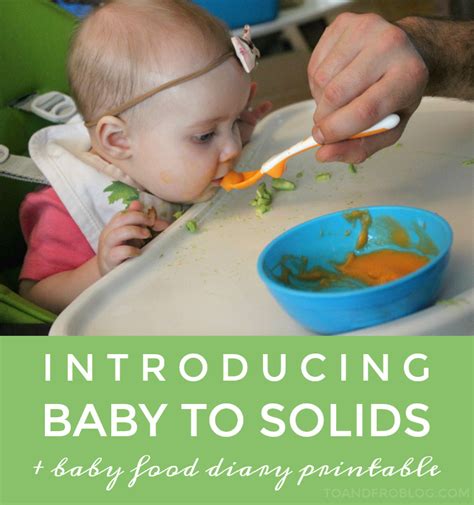 Introducing Baby To Solids Free Printable To Fro