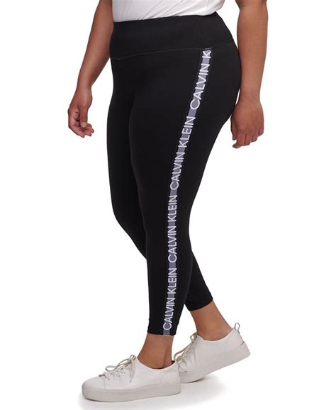 Calvin Klein Plus Size Logo Print Leggings Macy S