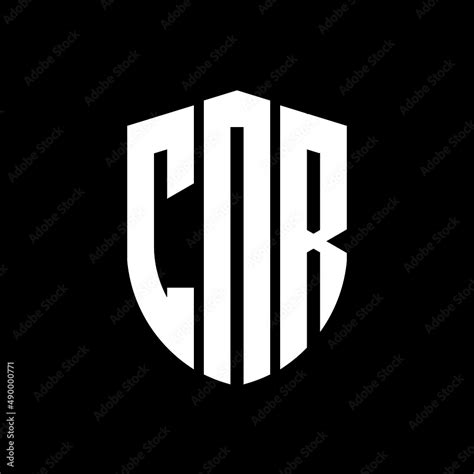 CNR letter logo design. CNR modern letter logo with black background ...