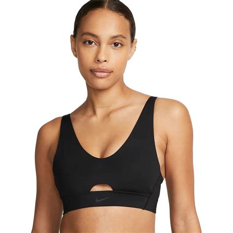 Nike Indy Plunge Cutout Sports Bra With Medium Support Women Black