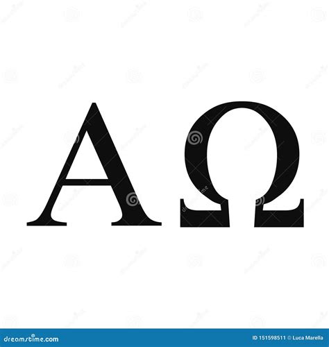 Alpha And Omega Letter Vector Illustration Stock Vector Illustration