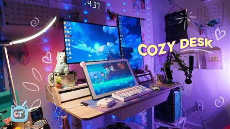 ☁️Cozy Setup tour 🌱 digital artist's workspace 🌸 - YouTube