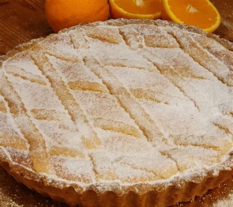 CROSTATA MERAVIGLIA DELLA NONNA CON CREMA ALL ARANCIA Dolce Ripieno