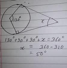 If Angle Between Two Radii Of A Circle Is Anddeg The Angle Between