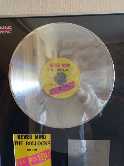 Sex Pistols Platinum Disc EBay UK