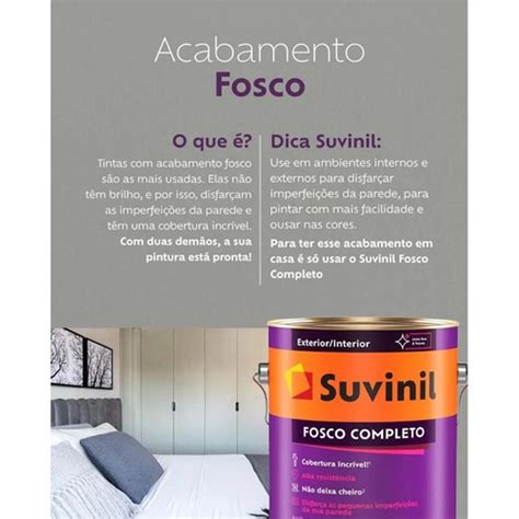 Tinta Anti Mofo Fosco Completo Suvinil 3 2L Papel Picado em Promoção