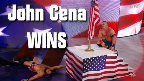 John Cena Wins Flag Match Vs Rusev Wwe Battleground 2017 Full Review