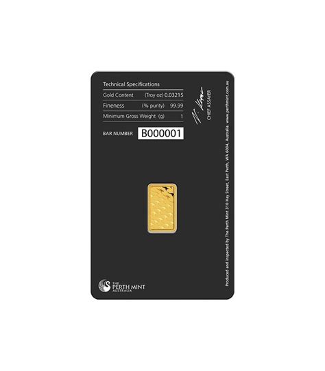 Gram Gold Bar Perth Mint