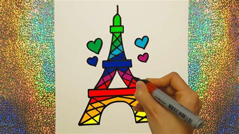 C Mo Dibujar Una Torre Eiffel De Colores C Mo Hacer Un Dibujo F Cil