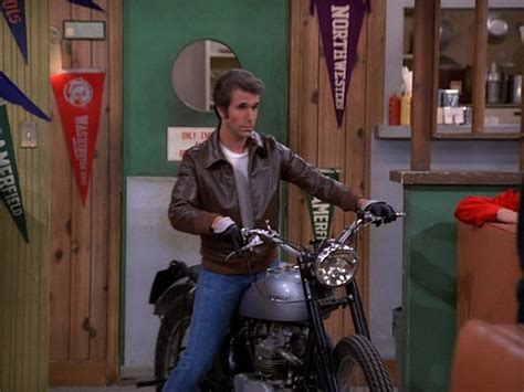 The Fonz Motorcycle / The Fonz. A George Vreeland Hill pin. | Triumph ...