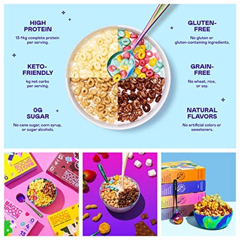 Magic Spoon Cereal Variety 4 Pack Of Cereal Keto And Low Carb Lifestyles I Gluten And Grain Free