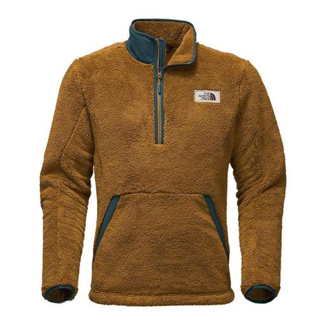 The North Face Mens Campshire Sherpa Fleece Pullover In Golden Brown