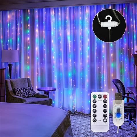 1010ft 300leds Curtain Fairy String Lights Christmas Decorative