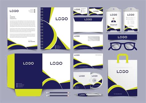 Corporate Identity Set Stationery Template Design Kit Branding