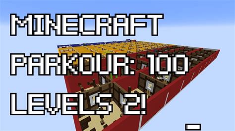 Minecraft Map 6 Minecraft Parkour 100 Levels 2 Part 1 Youtube