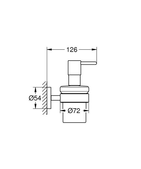 Grohe dozownik do mydła z uchwytem Essentials czarny mat 1022572430