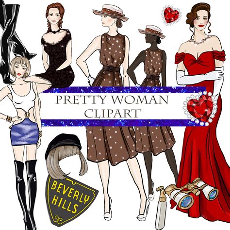 Pretty Woman Clipart - Etsy