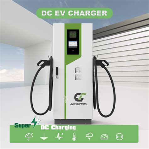 Champion Dc Fast Charging Station Floor Mounted Charger Commercial