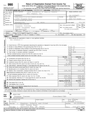 Fillable Online Form 990 Return Of Organization Exempt From Income Tax