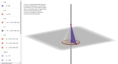 Solidi Di Rotazione Cono Geogebra